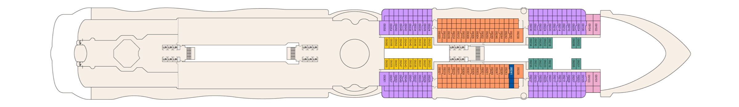 Pont 9 - Deck 09 - Sun Princess