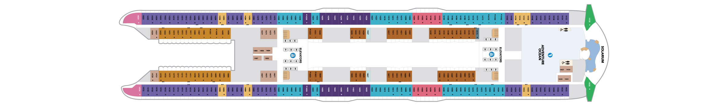 Pont 14 - Deck 14 - Utopia of the Seas