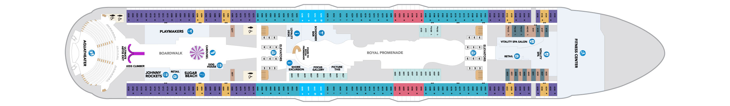 Pont 6 - Deck 06 - Utopia of the Seas