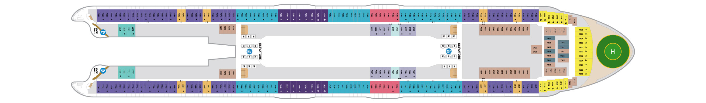 Pont 7 - Deck 07 - Utopia of the Seas