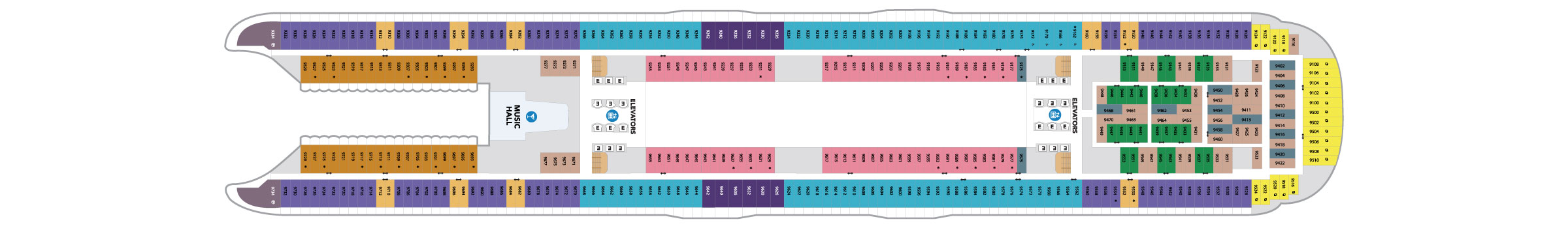 Pont 9 - Deck 09 - Utopia of the Seas
